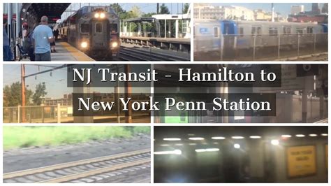 The tracks at your train or light rail station are marked with directional signs on the platforms. . Nj transit hamilton to penn station